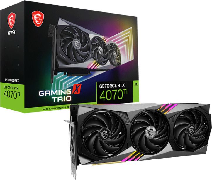 MSI GeForce RTX 4070 Ti GAMING X TRIO 12GB GDDR6X 192bit 3xDP 1xHDMI